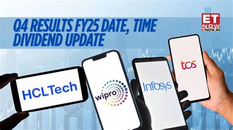 TCS, Infosys, Wipro, HCL Tech Q4 results FY 2025 date, time: Dividend ...