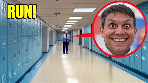 What to do if a teacher smiles inside a school building