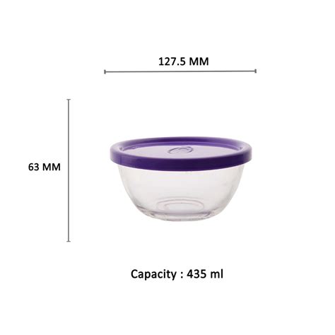 YERA Polo Glass Bowl B16FL, 435ml, 1/2/4 pcs Pack – Yera