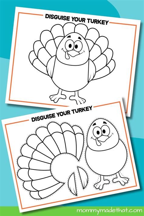 Turkey Template Disguise | Fanny Printable