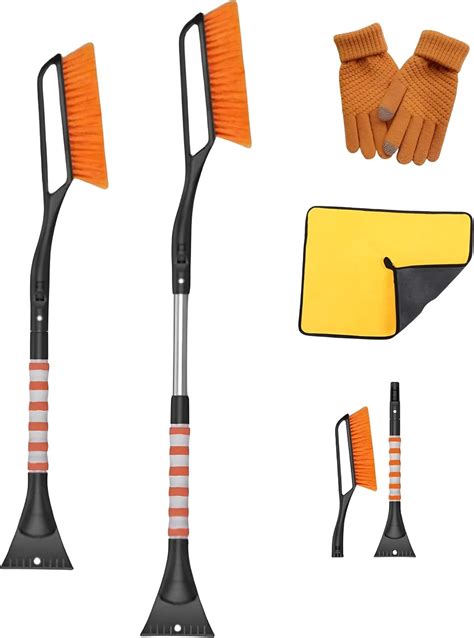 Amazon.com: 37" Snow Brush and Snow Scraper for Car, Detachable Snow ...