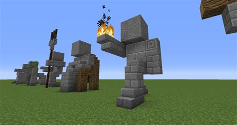 Image result for Minecraft Stone Mob Statue Tutorial