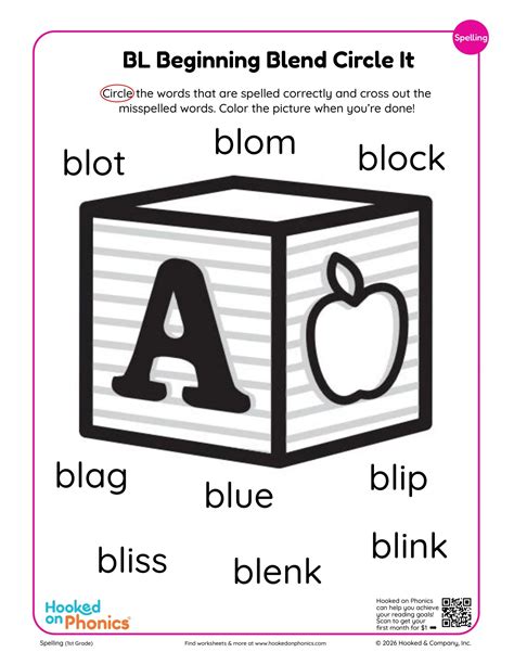 1st Grade Phonics Worksheets | Hooked on Phonics
