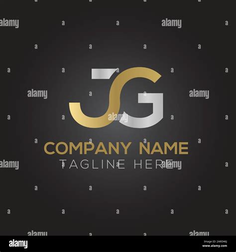 JG logo monogram with gold colors and shield shape design template ...