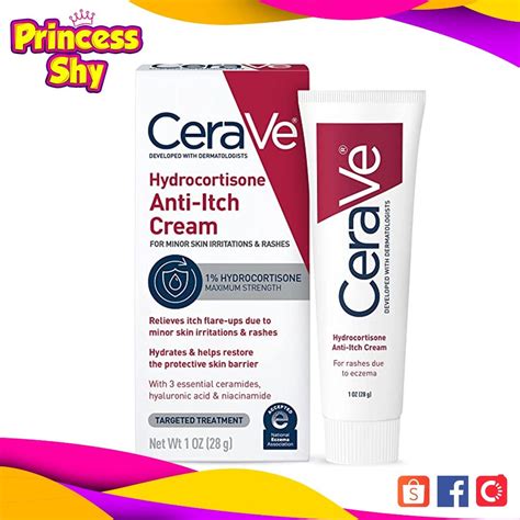 CeraVe Hydrocortisone Anti-Itch Cream 1oz 28g, Beauty & Personal Care ...