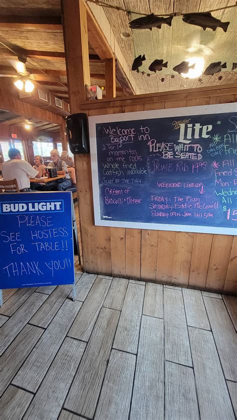 Menu at Bayport Inn pub & bar, Bayport, Cortez Blvd