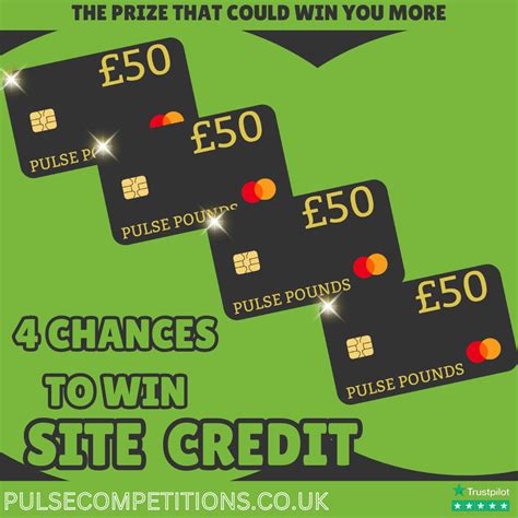 Quadruple Credit 4 x £50 Pulse Pounds (Site Credit) – Pulse Competitions