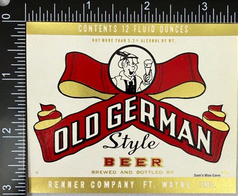 Old German Beer Label