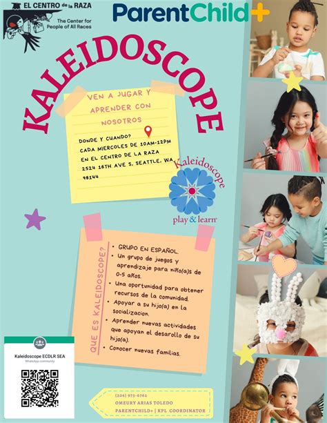 Kaleidoscope Play and Learn (Evento en Español) - El Centro de la Raza