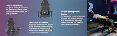 Green Soul Glance Multi-Functional Ergonomic Gaming Chair, Premium ...