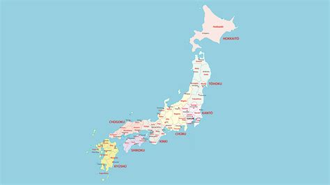Mapa Japon