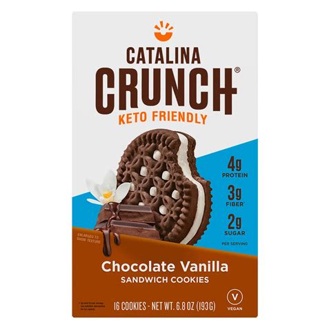 Catalina Crunch Chocolate Vanilla Sandwich Cookies – Mr Sabor