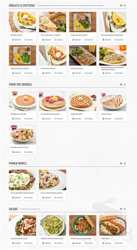 First Watch Printable Menu