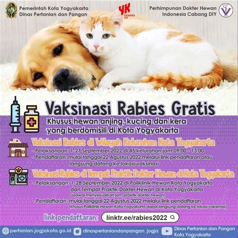 Portal Berita Pemerintah Kota Yogyakarta - Vaksinasi Rabies Tahun 2022