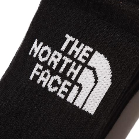 THE NORTH FACE TNF Jacquard Logo 3P Crew TNFブラックxTNFホワイト （ザ・ノース・フェイス ...