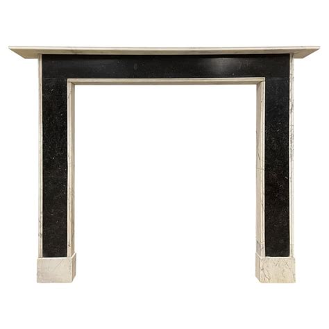 Victorian Portoro Marble Arched Antique Fireplace Mantel at 1stDibs