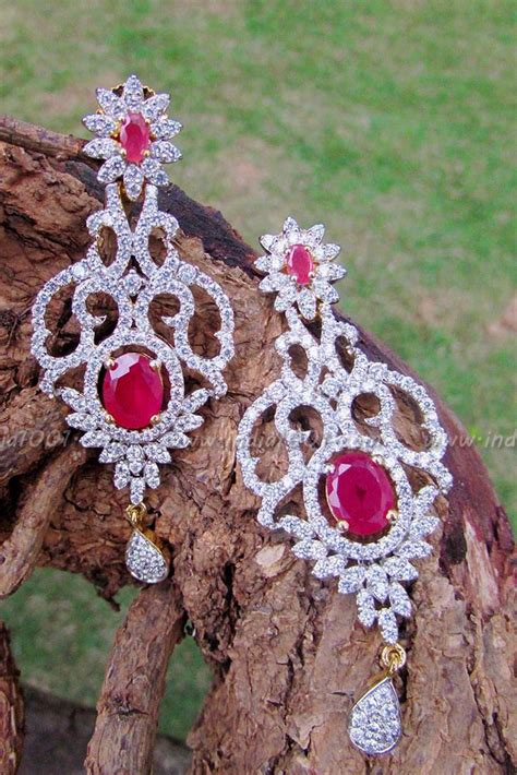 Designer AD & Polki Earring – India1001.com