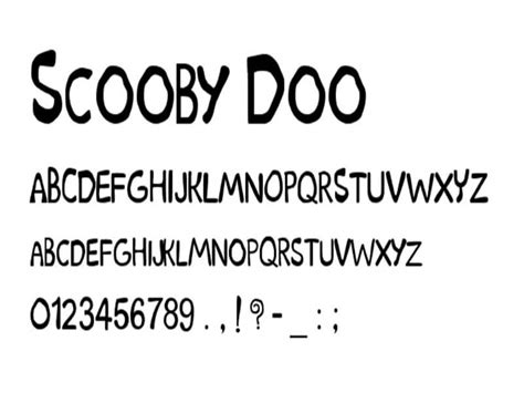 Scooby Doo Font Free Download - Fonts Empire