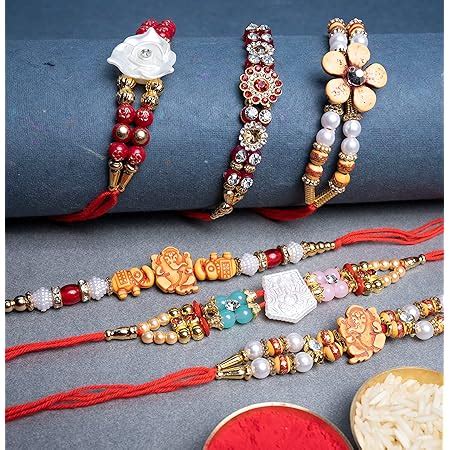 iberry's Rakhi Gift Pack with Set of 2 Rudraksh Rakhi, Greeting Card ...