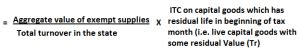 Reversal of ITC attributable exempt supplies under CGST Rules, 2017