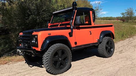 1987 Land Rover Defender 90 Pickup Is One Very Short High Rider ...