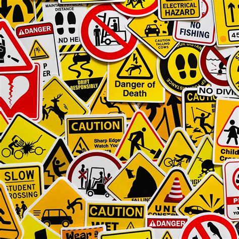 Warning Sign Stickers 的图像结果