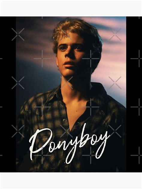 "Ponyboy Curtis The Outsiders Albert Camus Movie" Art Print by ...