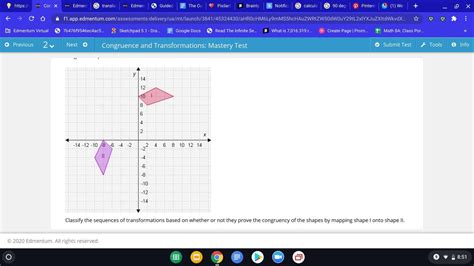 Which transformations map shape 1 onto shape 2? which ones don't?PLEASE ...