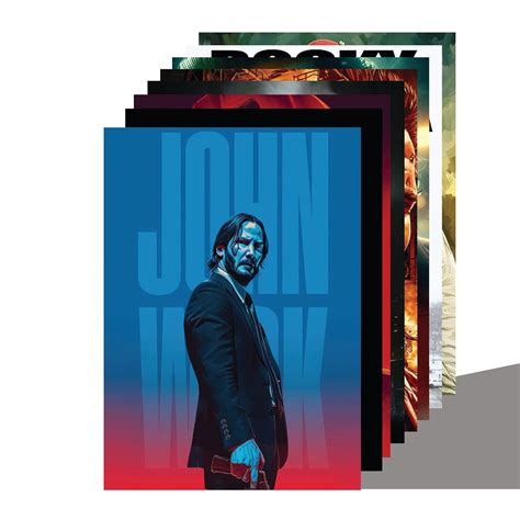 AROA Set of 8 Best Movie Characters Poster of All Time Model : 134 Wall ...