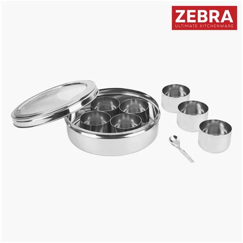 Buy ZEBRA Stainless Steel Spice Box - 2L from Zebra at just INR 2070.0