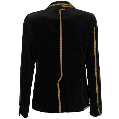 Dolce & Gabbana Goldwork Royal Crown Velvet Blazer Tuxedo Jacket Black ...