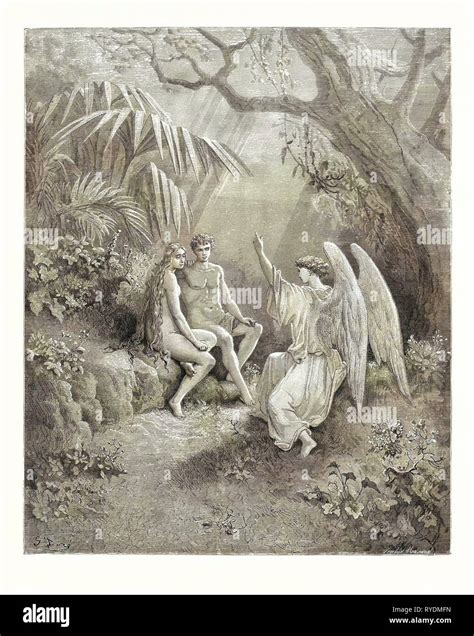 The Conference with the Angel Raphael, by Gustave Doré, 1832 - 1883 ...