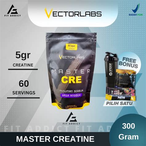 Jual VECTORLABS MASTER CRE 300 GRAMS 60 SERVINGS MASTER CREATINE MONOHYDRATE VECTOR LABS ...