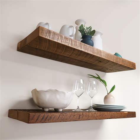 Reclaimed Wood Shelves Rustic Reclaimed Wood Shelving Unit Antique
