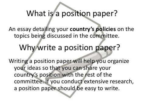 Image result for Sample Position Paper Essay Example