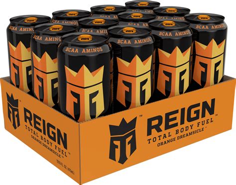(12 Cans) Reign Total Body Fuel Energy Drink, Orange Dreamsicle, 16 fl ...