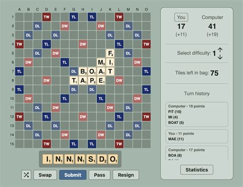 Scrabble (en français) - Jouez en ligne - Solitaire Paradise