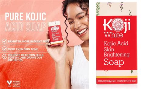 Buy Koji White Acid Skin Lightening Kojic Soap (2.82 oz/2 Bars) Online ...
