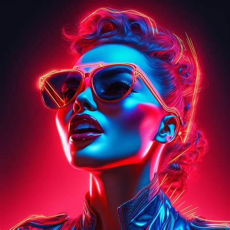 illustration of neon, neon neon, neon art, in the st...