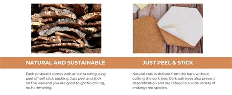 HAMELIN Bee Hive Hexagonal Cork Pinboard for Home Office Classroom ...