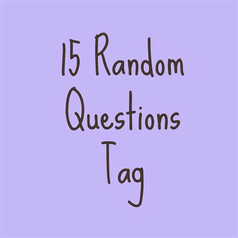 Image result for 15 Random Questions Tag