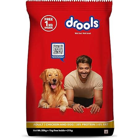 Drools Maintenance Adult Dry Dog Food, Chicken Flavour, 22kg (20kg with ...