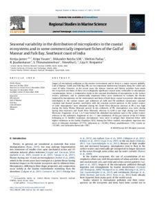 Seasonal variability in the distribution of microplastics in the ...