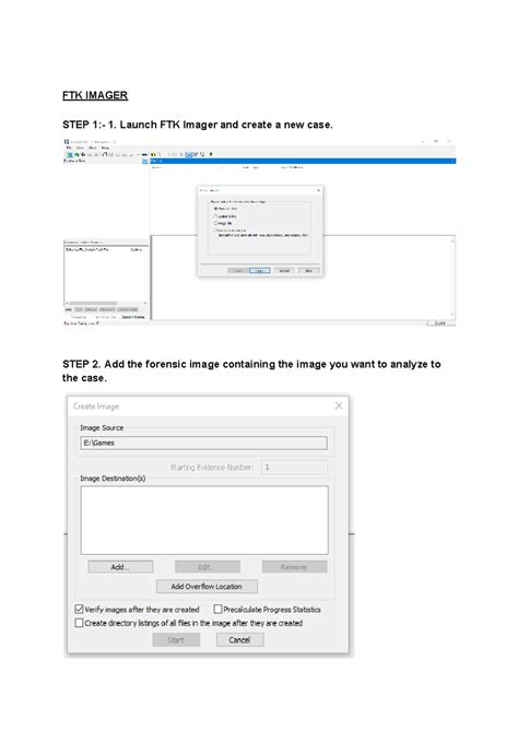 FTK - In this pdf the how to perform the ftk tool step by step guide ...
