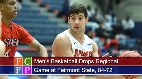 Men's Basketball Drops Regional Game at Fairmont State, 84-72