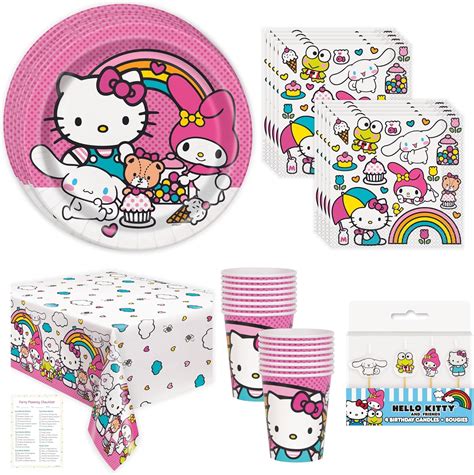 Amazon.com: Hello Kitty Birthday Decorations Pack – Serves 16 Guests ...