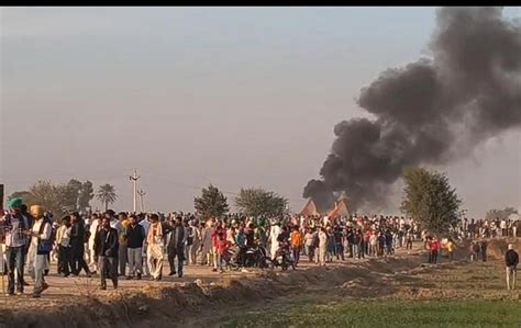 High tension in Hanumangarh as farmers call mahapanchayat against ...
