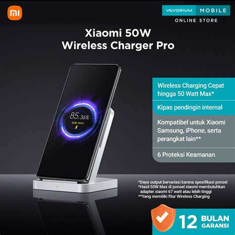 Jual Xiaomi 50W Wireless Charging Stand Pro | 50 Watt Hyper Charge | Mi ...