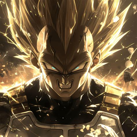 Angry Wallpaper 4K, Vegeta, Dragon Ball, Golden, 5K