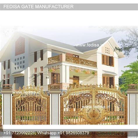 Steel Gate Design With Price Compound Wall Door Design Fundermax Sheet ...
